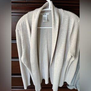 BeBop Women's Cream Cardigan Sweater sz large